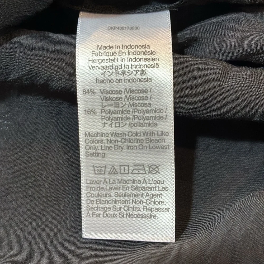 NWT Madewell Black Slip Skirt Sz 2 - Picture 6 of 6